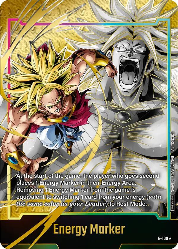 Energy Marker (Gold) E-109 card from Fusion World Energy Markers
