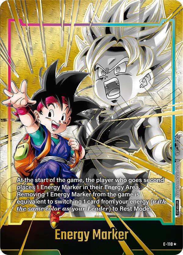 Energy Marker (Gold) E-110 card from Fusion World Energy Markers