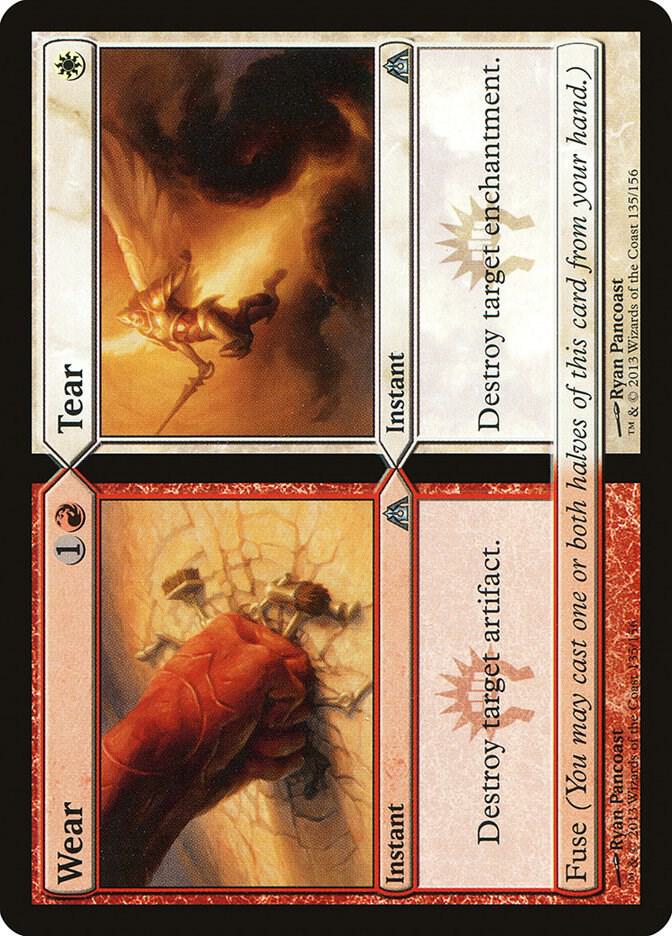 Wear // Tear 135 card from Dragon's Maze