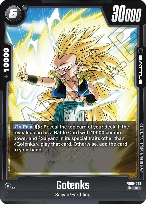 Gotenks FB09-098 card from Dual Evolution