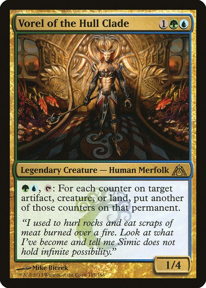 Vorel of the Hull Clade 115 card from Dragon's Maze