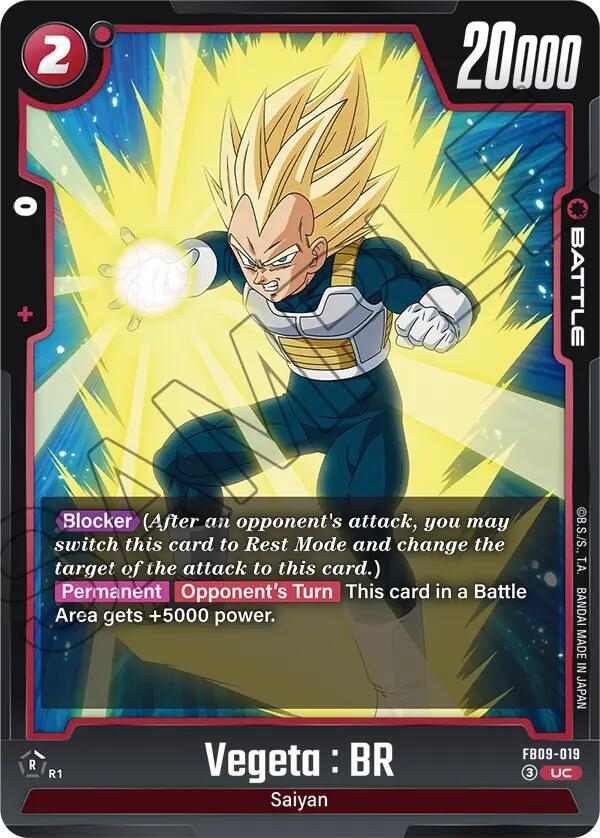 Vegeta : BR FB09-019 card from Dual Evolution