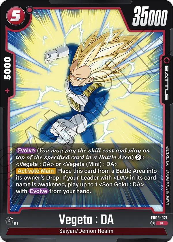 Vegeta : DA FB09-021 card from Dual Evolution