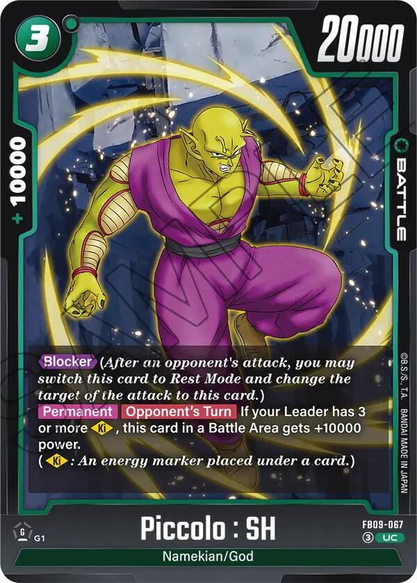 Piccolo : SH FB09-067 card from Dual Evolution