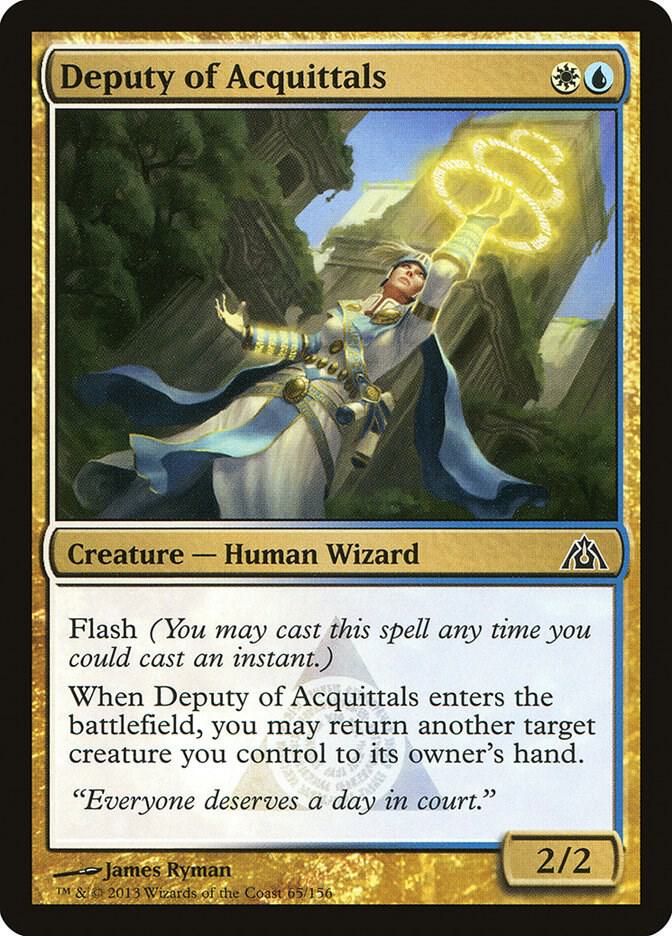 Deputy of Acquittals 65 card from Dragon's Maze