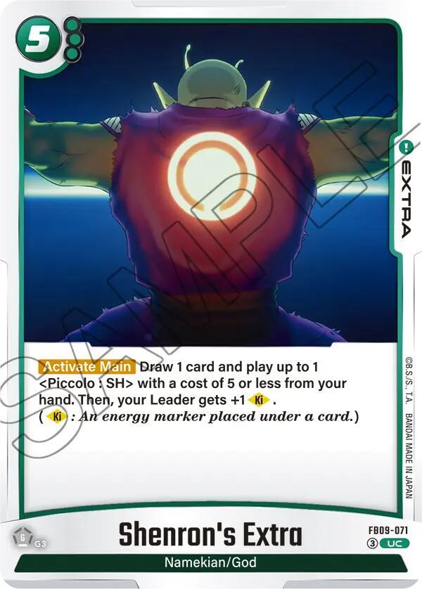 Shenron's Extra FB09-071 card from Dual Evolution