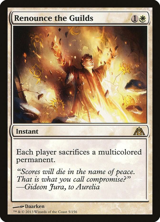 Renounce the Guilds 5 card from Dragon's Maze