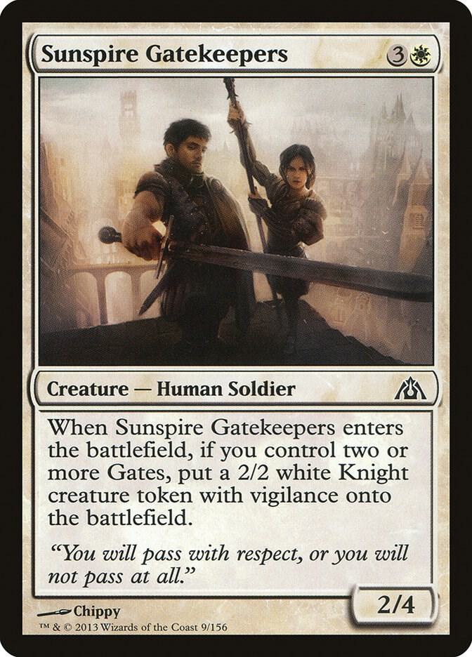 Sunspire Gatekeepers 9 card from Dragon's Maze
