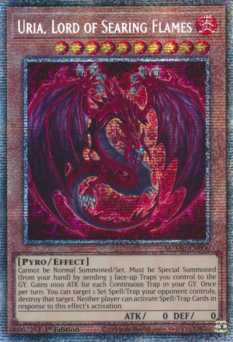 Uria, Lord of Searing Flames (Starlight Rare) MZMU-EN000 card from Maze of Muertos