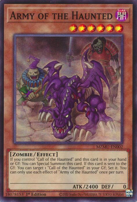 Army of the Haunted MZMU-EN002 card from Maze of Muertos