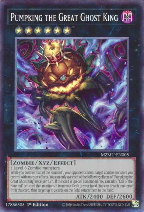 Pumpking the Great Ghost King (Collector's Rare) MZMU-EN005 card from Maze of Muertos