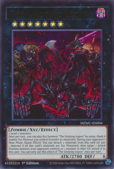 The Undying Legion MZMU-EN006 card from Maze of Muertos