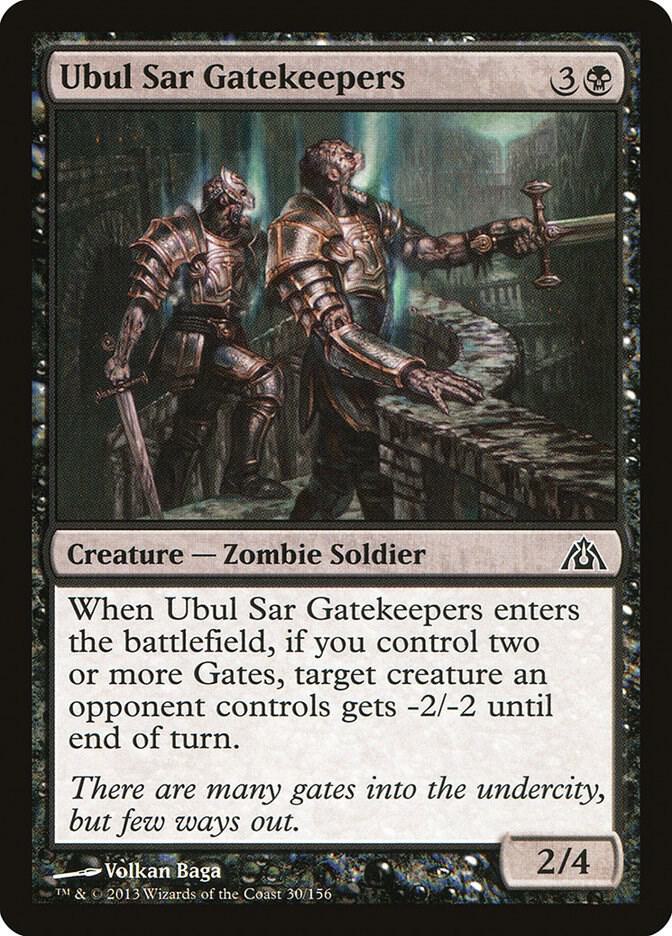 Ubul Sar Gatekeepers 30 card from Dragon's Maze
