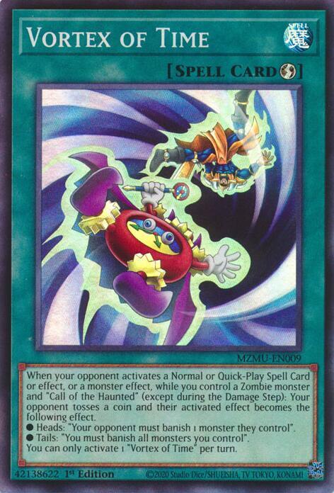 Vortex of Time MZMU-EN009 card from Maze of Muertos
