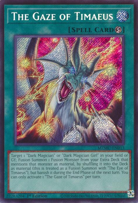 The Gaze of Timaeus MZMU-EN013 card from Maze of Muertos
