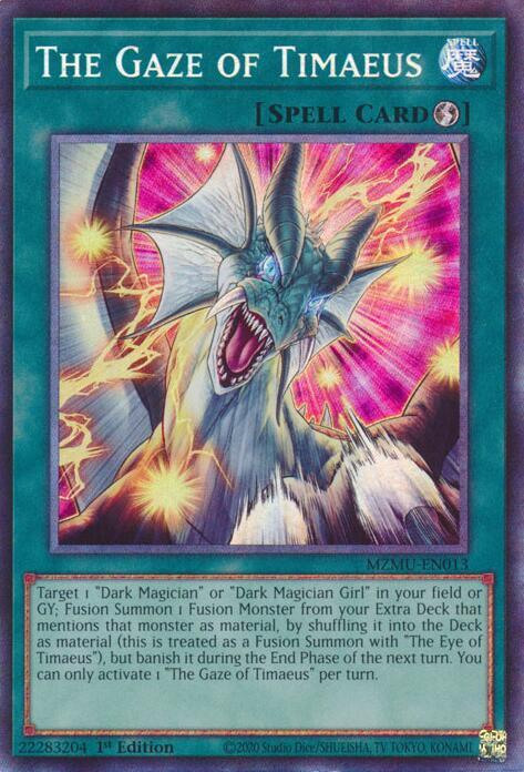 The Gaze of Timaeus (Collector's Rare) MZMU-EN013 card from Maze of Muertos