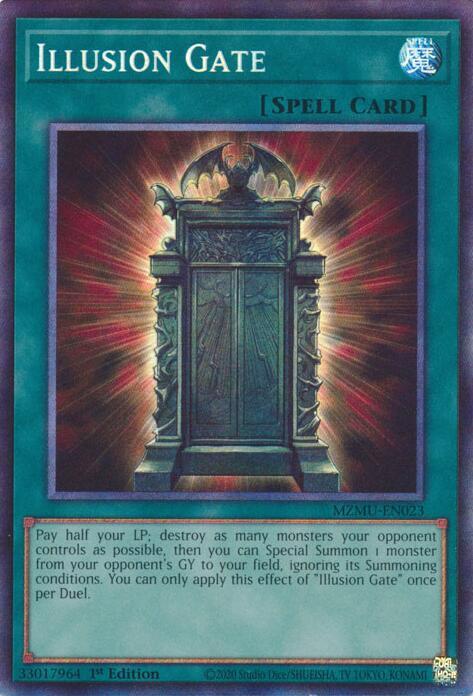 Illusion Gate (Collector's Rare) MZMU-EN023 card from Maze of Muertos