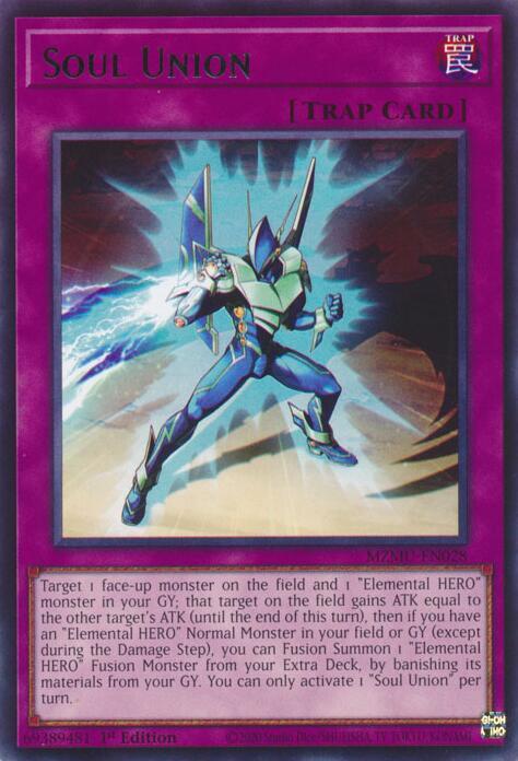 Soul Union MZMU-EN028 card from Maze of Muertos