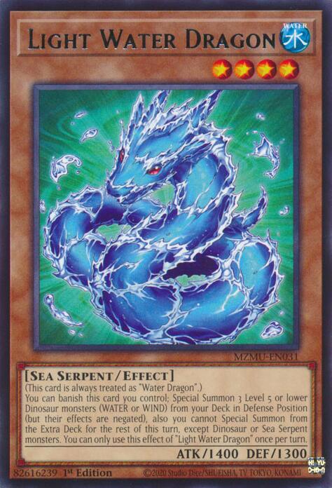 Light Water Dragon MZMU-EN031 card from Maze of Muertos