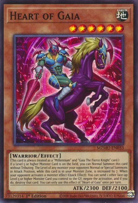 Heart of Gaia MZMU-EN033 card from Maze of Muertos