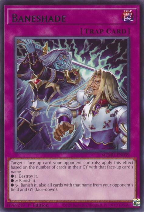 Baneshade MZMU-EN039 card from Maze of Muertos