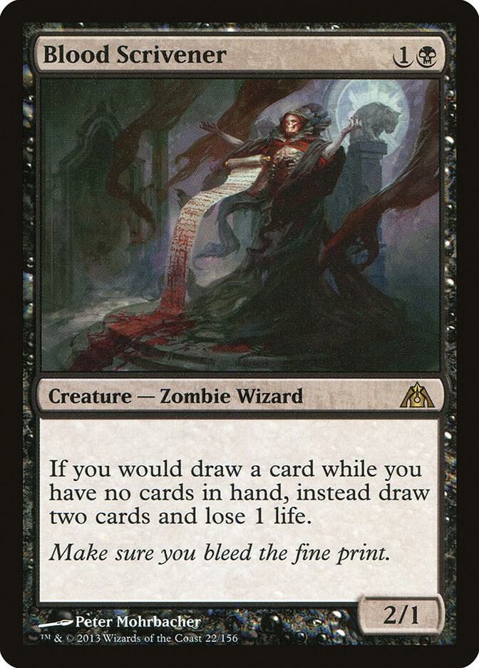 Blood Scrivener 22 card from Dragon's Maze