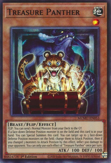 Treasure Panther MZMU-EN053 card from Maze of Muertos