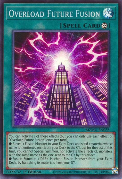 Overload Future Fusion MZMU-EN055 card from Maze of Muertos