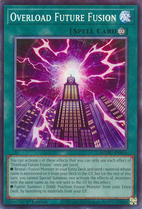 Overload Future Fusion (Collector's Rare) MZMU-EN055 card from Maze of Muertos