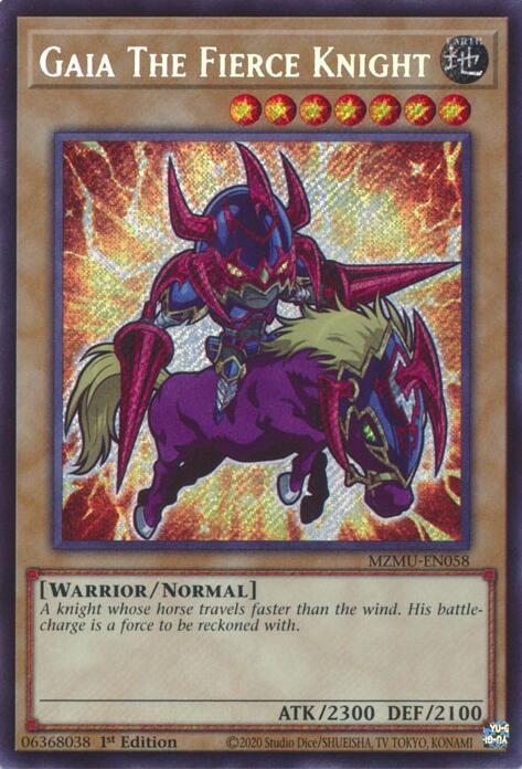 Gaia The Fierce Knight MZMU-EN058 card from Maze of Muertos