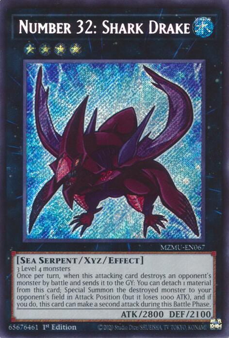 Number 32: Shark Drake MZMU-EN067 card from Maze of Muertos