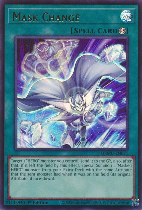 Mask Change MZMU-EN071 card from Maze of Muertos