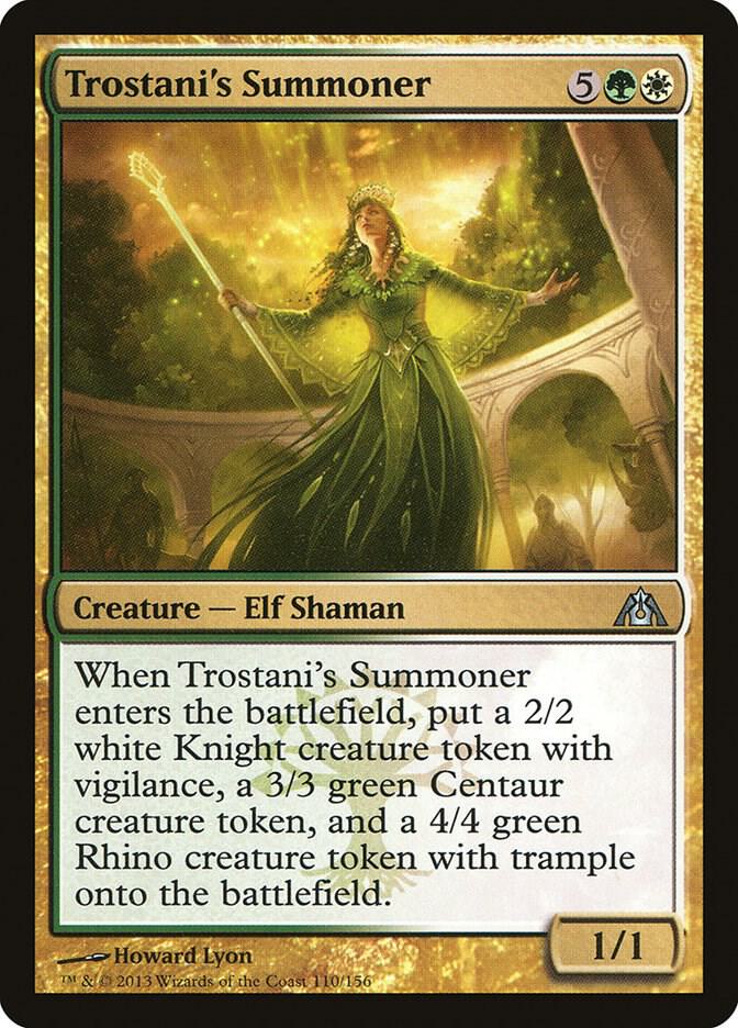 Trostani's Summoner 110 card from Dragon's Maze