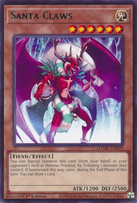 Santa Claws MZMU-EN079 card from Maze of Muertos