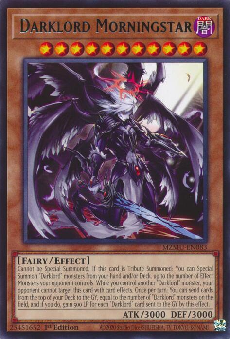 Darklord Morningstar MZMU-EN083 card from Maze of Muertos