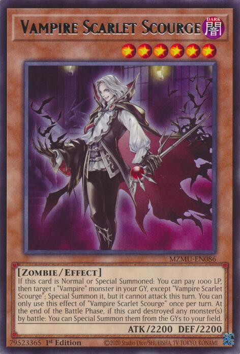 Vampire Scarlet Scourge MZMU-EN086 card from Maze of Muertos