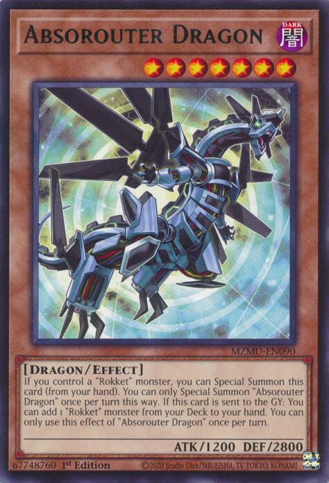 Absorouter Dragon MZMU-EN090 card from Maze of Muertos