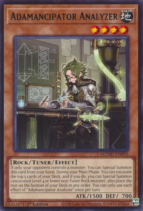 Adamancipator Analyzer MZMU-EN093 card from Maze of Muertos
