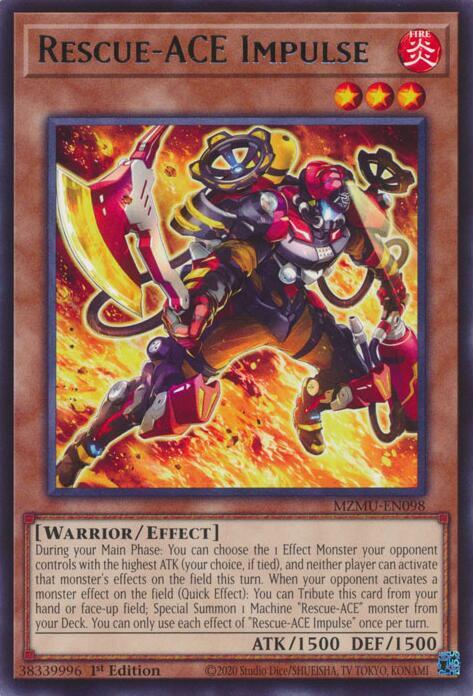 Rescue-ACE Impulse MZMU-EN098 card from Maze of Muertos