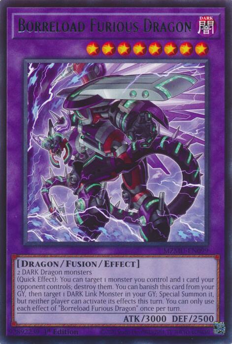 Borreload Furious Dragon MZMU-EN099 card from Maze of Muertos