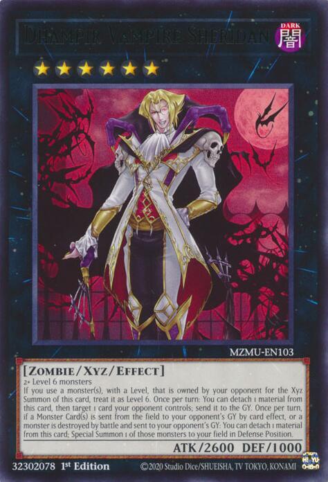 Dhampir Vampire Sheridan MZMU-EN103 card from Maze of Muertos