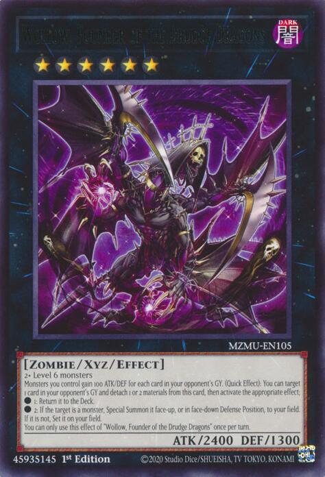 Wollow, Founder of the Drudge Dragons MZMU-EN105 card from Maze of Muertos