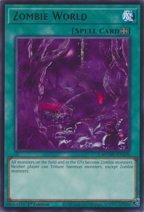Zombie World MZMU-EN109 card from Maze of Muertos