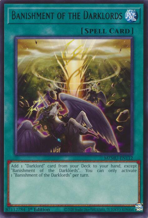 Banishment of the Darklords MZMU-EN112 card from Maze of Muertos