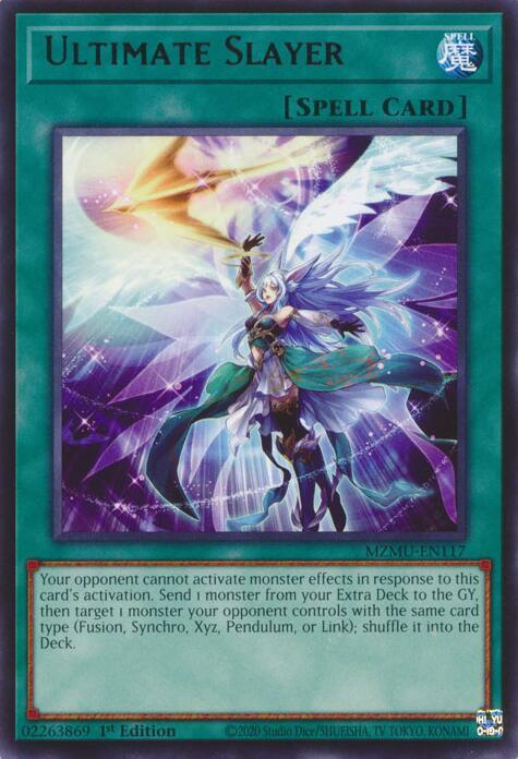 Ultimate Slayer MZMU-EN117 card from Maze of Muertos