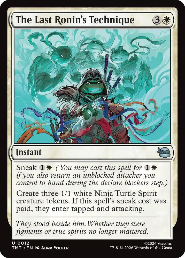 The Last Ronin's Technique 12 card from Teenage Mutant Ninja Turtles