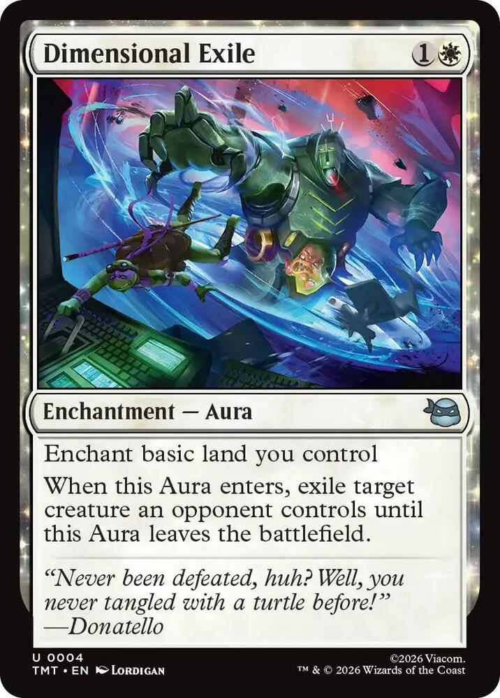 Dimensional Exile 4 card from Teenage Mutant Ninja Turtles