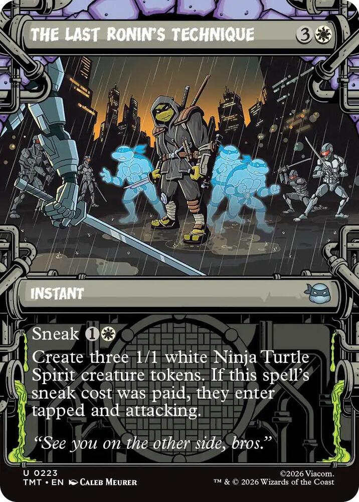The Last Ronin's Technique (Showcase) 223 card from Teenage Mutant Ninja Turtles