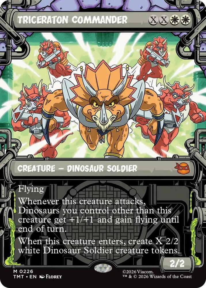 Triceraton Commander (Showcase) 226 card from Teenage Mutant Ninja Turtles