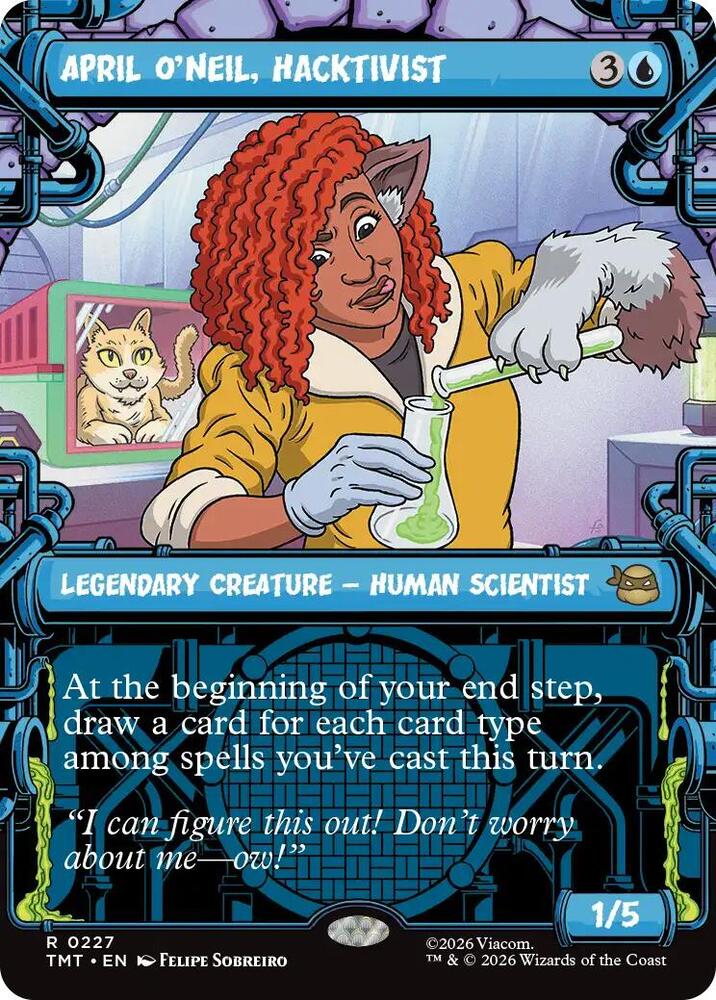 April O'Neil, Hacktivist (Showcase) 227 card from Teenage Mutant Ninja Turtles
